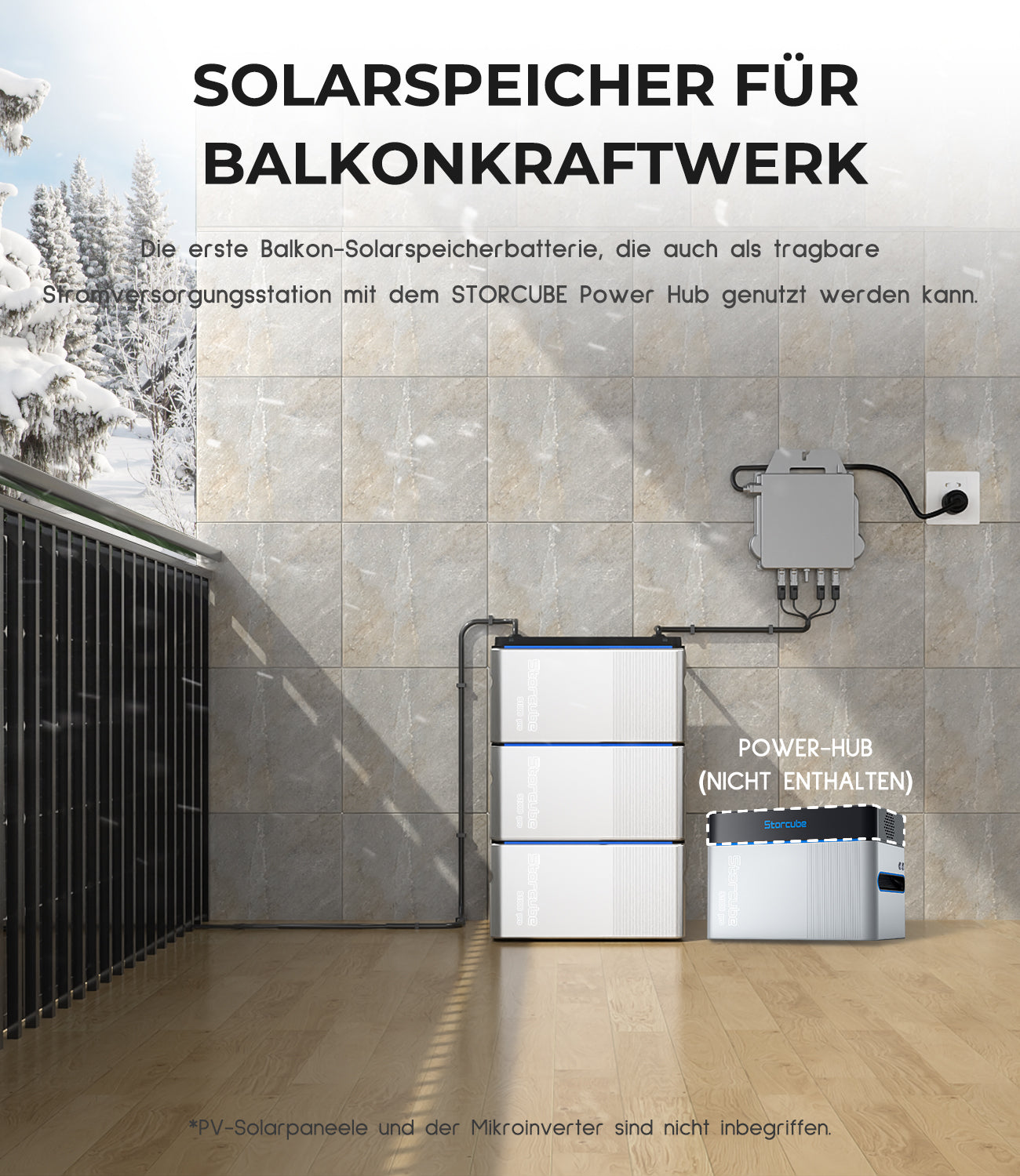 Storcube S1000 PRO Solar Speicherbatterie für Balkonkraftwerk
