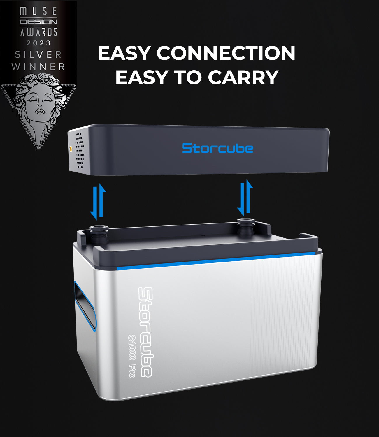 Storcube S1000 Pro Solar Speicherbatterie für Balkonkraftwerk-2048Wh