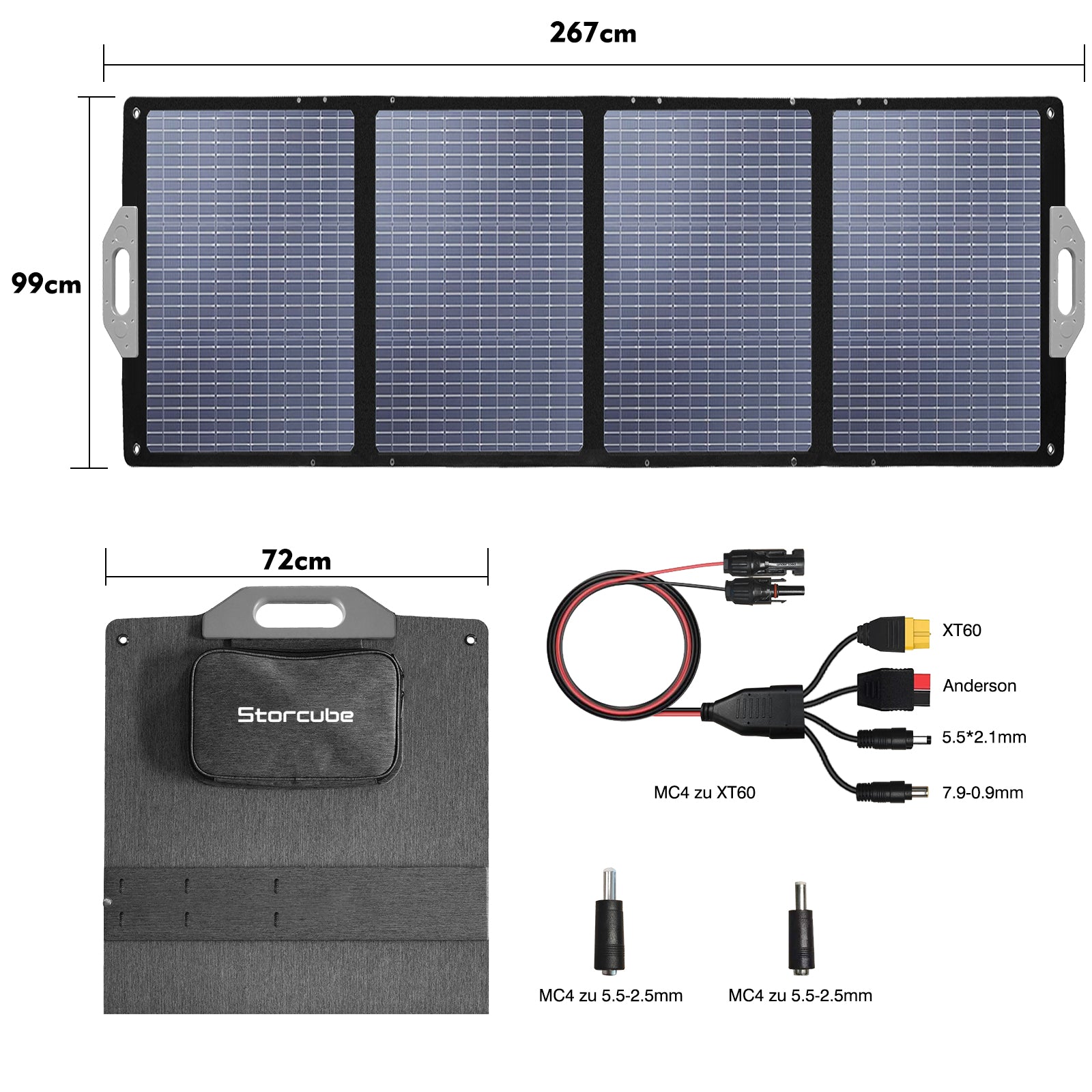 Faltbares Solarpanel – 400 W